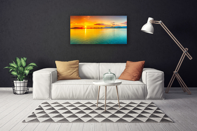 Print op doek Sea sun landschap