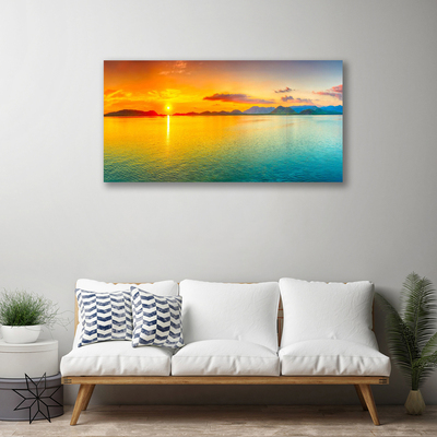 Print op doek Sea sun landschap