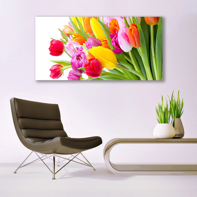 Print op doek Tulpen bloemen plant