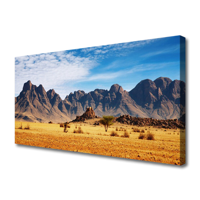 Print op doek Desert mountain landscape