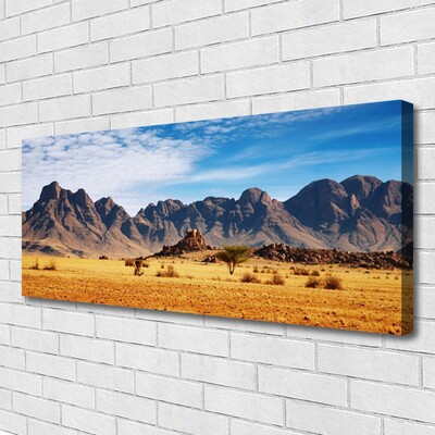 Print op doek Desert mountain landscape