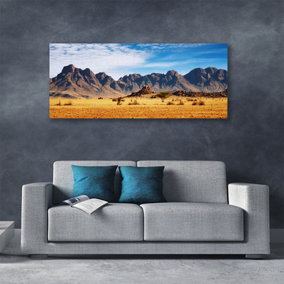 Print op doek Desert mountain landscape