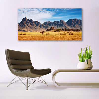 Print op doek Desert mountain landscape