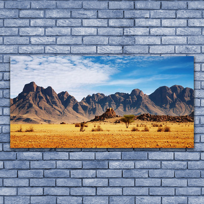 Print op doek Desert mountain landscape