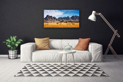 Print op doek Desert mountain landscape