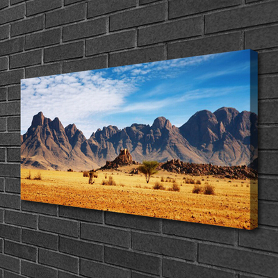 Print op doek Desert mountain landscape