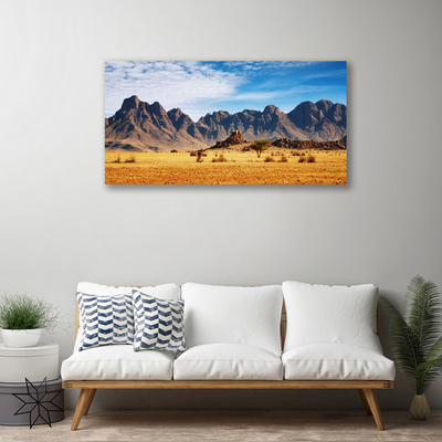 Print op doek Desert mountain landscape