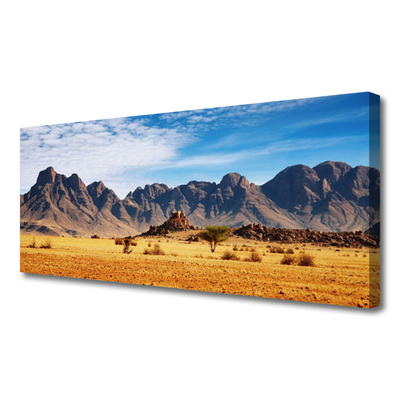 Print op doek Desert mountain landscape