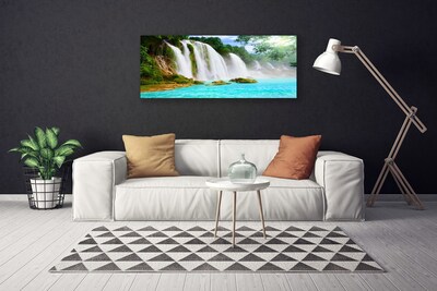 Print op doek Waterval lake nature