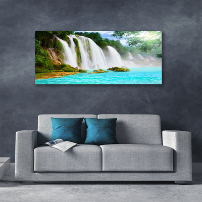 Print op doek Waterval lake nature