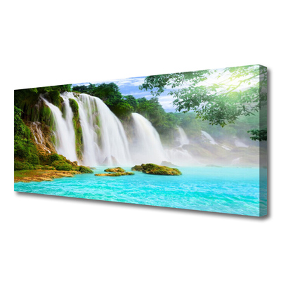 Print op doek Waterval lake nature