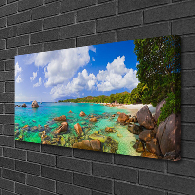 Print op doek Sea beach landscape