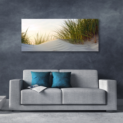 Print op doek Zand gras landschap