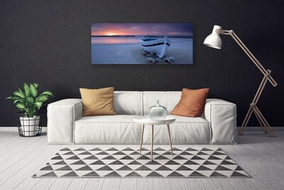 Print op doek Boot beach sun landschap