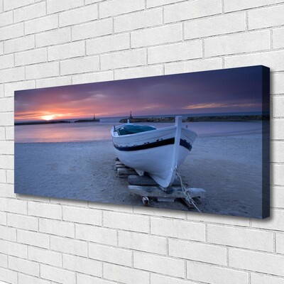 Print op doek Boot beach sun landschap