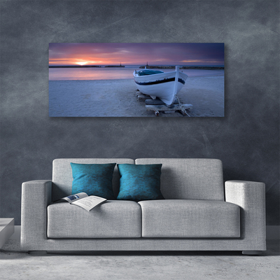 Print op doek Boot beach sun landschap