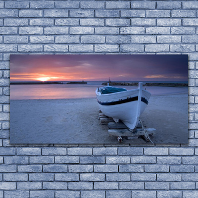 Print op doek Boot beach sun landschap