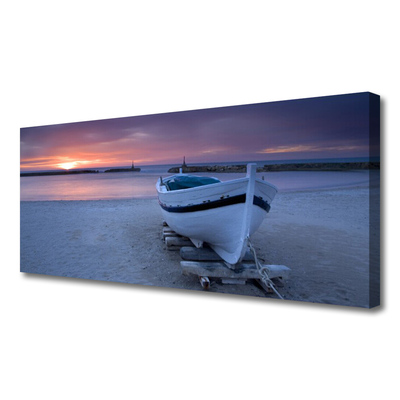 Print op doek Boot beach sun landschap