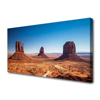 Print op doek Desert mountain landscape