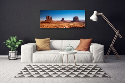 Print op doek Desert mountain landscape