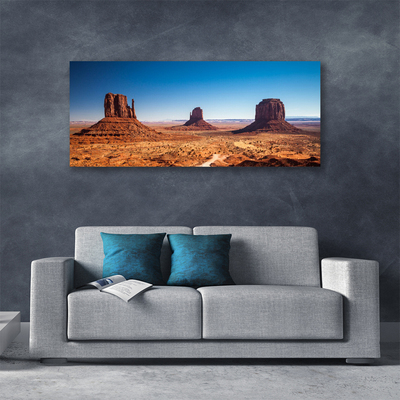 Print op doek Desert mountain landscape