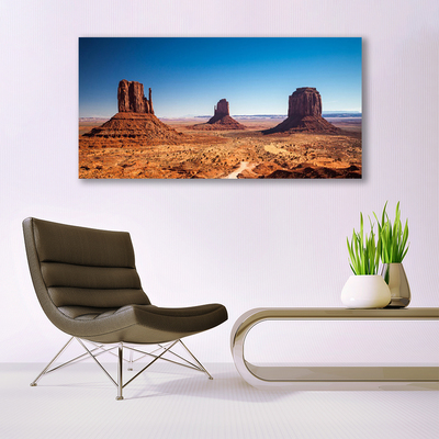 Print op doek Desert mountain landscape