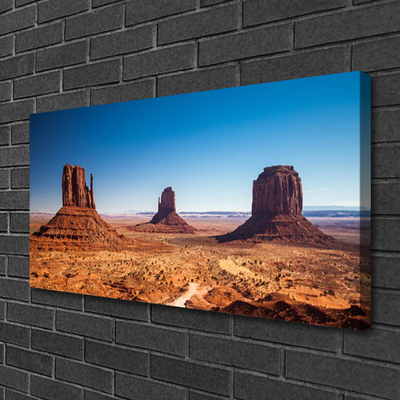 Print op doek Desert mountain landscape