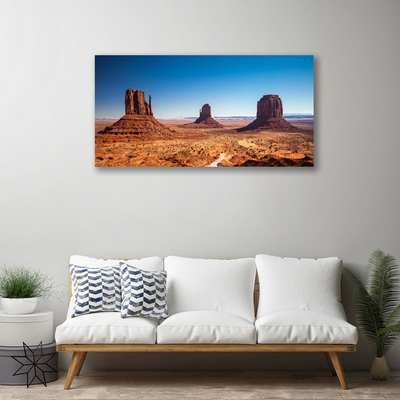 Print op doek Desert mountain landscape