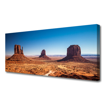 Print op doek Desert mountain landscape