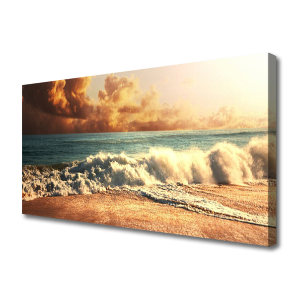 Print op doek Ocean beach waves landschap