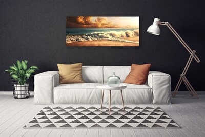 Print op doek Ocean beach waves landschap