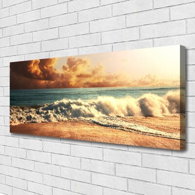 Print op doek Ocean beach waves landschap