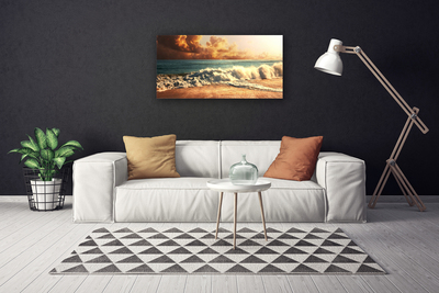 Print op doek Ocean beach waves landschap