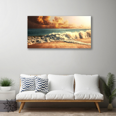 Print op doek Ocean beach waves landschap