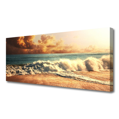 Print op doek Ocean beach waves landschap