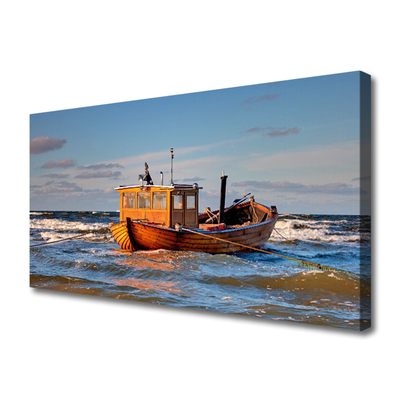 Print op doek Overzees landschap boat