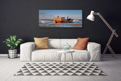 Print op doek Overzees landschap boat