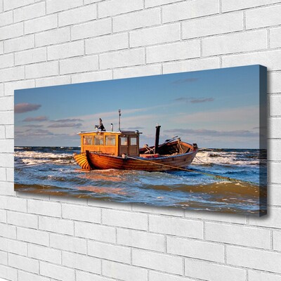 Print op doek Overzees landschap boat