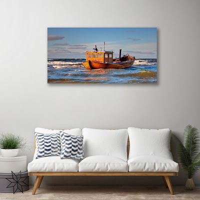 Print op doek Overzees landschap boat