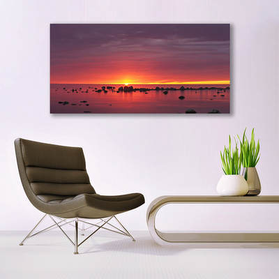 Print op doek Sea sun landschap