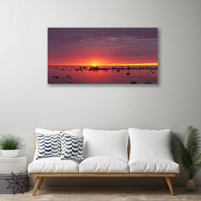 Print op doek Sea sun landschap