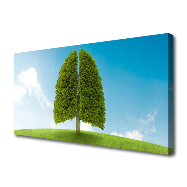 Print op doek Grass nature tree longen