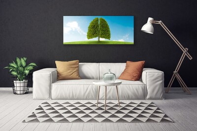 Print op doek Grass nature tree longen