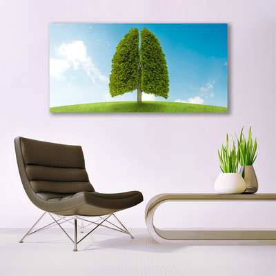 Print op doek Grass nature tree longen