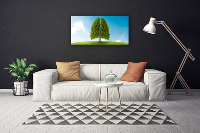 Print op doek Grass nature tree longen