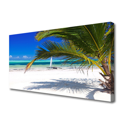 Print op doek Palm beach landscape