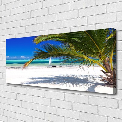 Print op doek Palm beach landscape