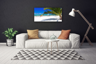 Print op doek Palm beach landscape