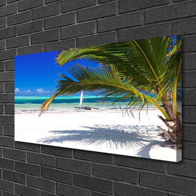 Print op doek Palm beach landscape