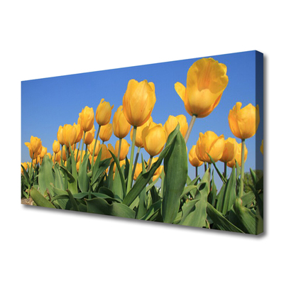 Print op doek Tulpen bloemen plant